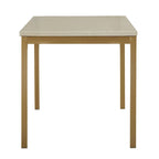 Table de salle à manger Darcy Gold avec plateau en faux marbre par
