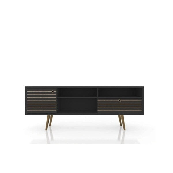Meuble TV Liberty Mid-Century Modern 4 étagères, 180 cm
