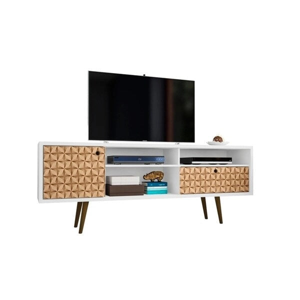 Meuble TV Liberty Mid-Century Modern 4 étagères, 180 cm