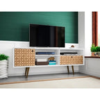 Meuble TV Liberty Mid-Century Modern 4 étagères, 180 cm