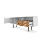 Meuble TV Liberty Mid-Century Modern 4 étagères, 180 cm
