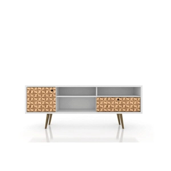 Meuble TV Liberty Mid-Century Modern 4 étagères, 180 cm