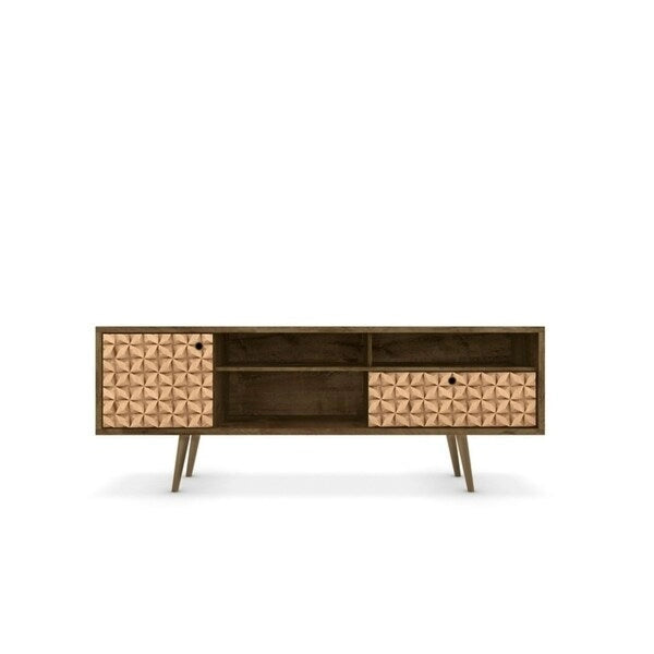 Meuble TV Liberty Mid-Century Modern 4 étagères, 180 cm