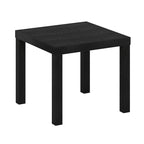 Table d'appoint carrée Classic Homey, noire