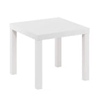 Table d'appoint carrée Classic Homey, noire