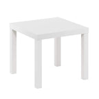Table d'appoint carrée Classic Homey, noire