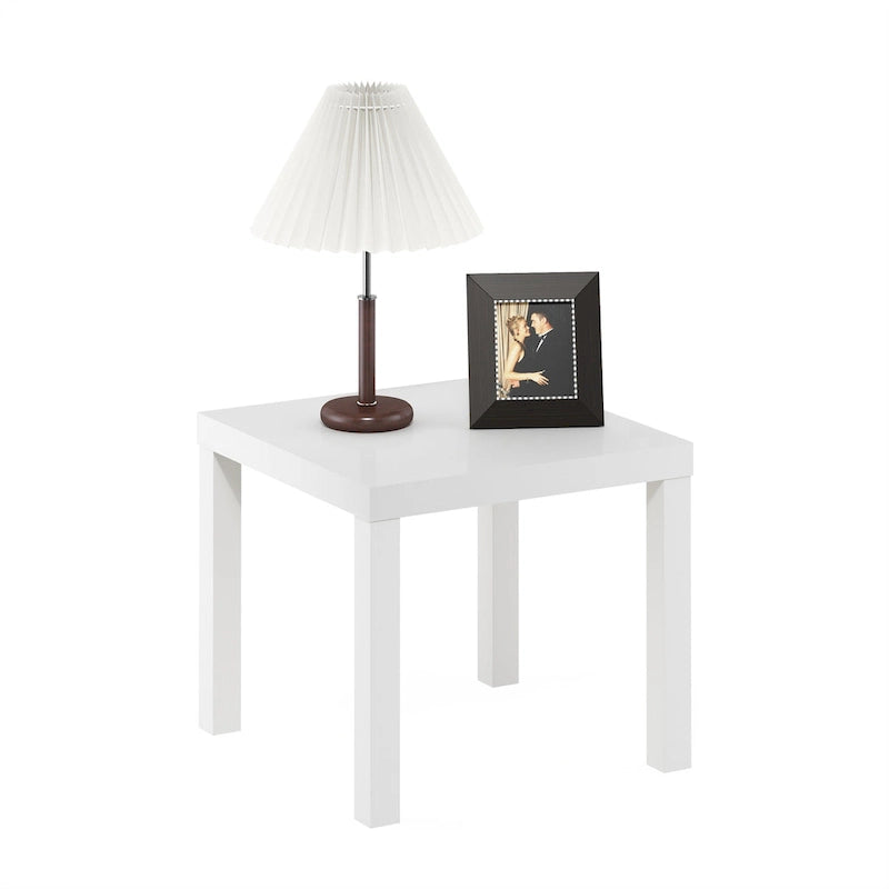 Table d'appoint carrée Classic Homey, noire