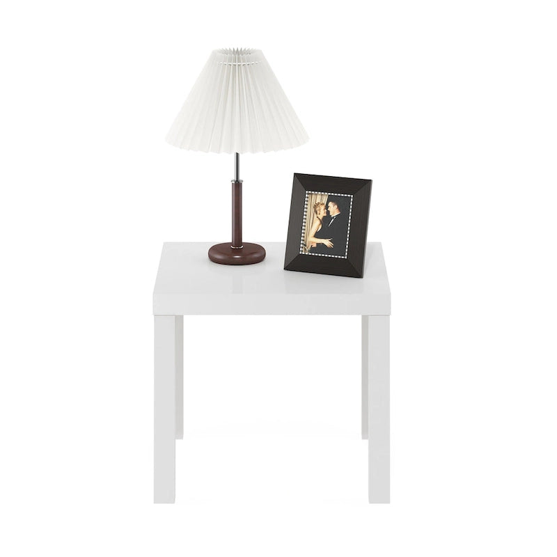 Table d'appoint carrée Classic Homey, noire