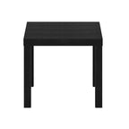 Table d'appoint carrée Classic Homey, noire