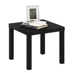 Table d'appoint carrée Classic Homey, noire
