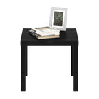 Table d'appoint carrée Classic Homey, noire