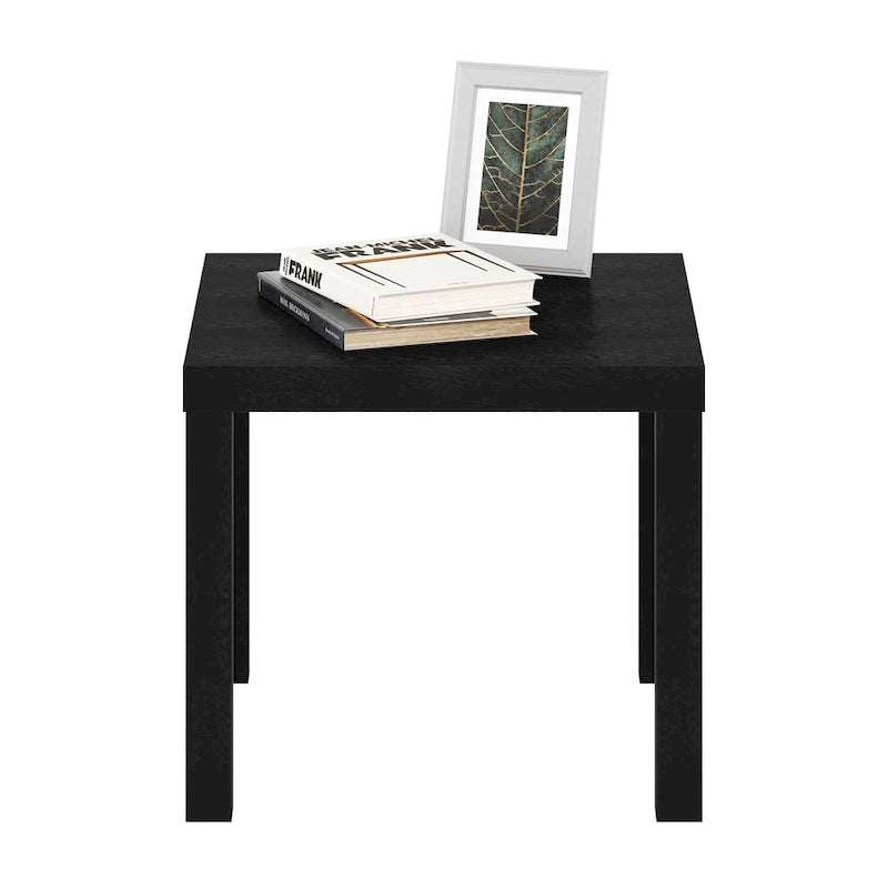 Table d'appoint carrée Classic Homey, noire