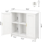 Buffet bahut armoire de bar à café en bois - 30D x 100L x 78H