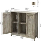 Buffet bahut armoire de bar à café en bois - 30D x 100L x 78H
