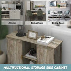 Buffet bahut armoire de bar à café en bois - 30D x 100L x 78H