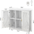 Buffet bahut armoire de bar à café en bois - 30D x 100L x 78H