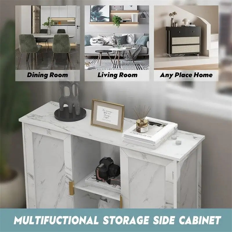 Buffet bahut armoire de bar à café en bois - 30D x 100L x 78H