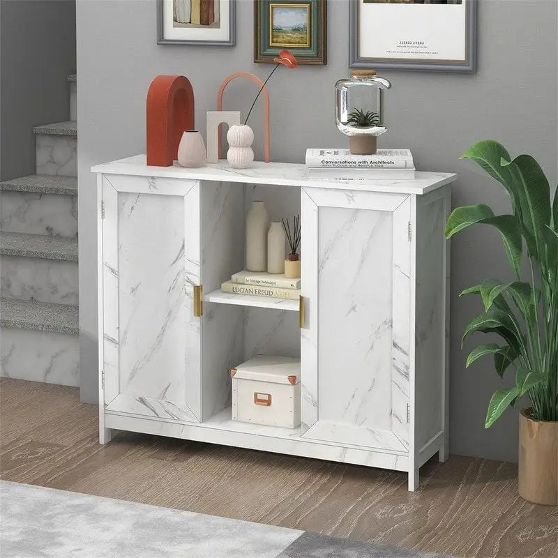 Buffet bahut armoire de bar à café en bois - 30D x 100L x 78H