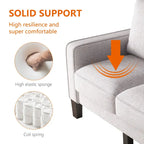 Canapé de salon moderne en tissu beige