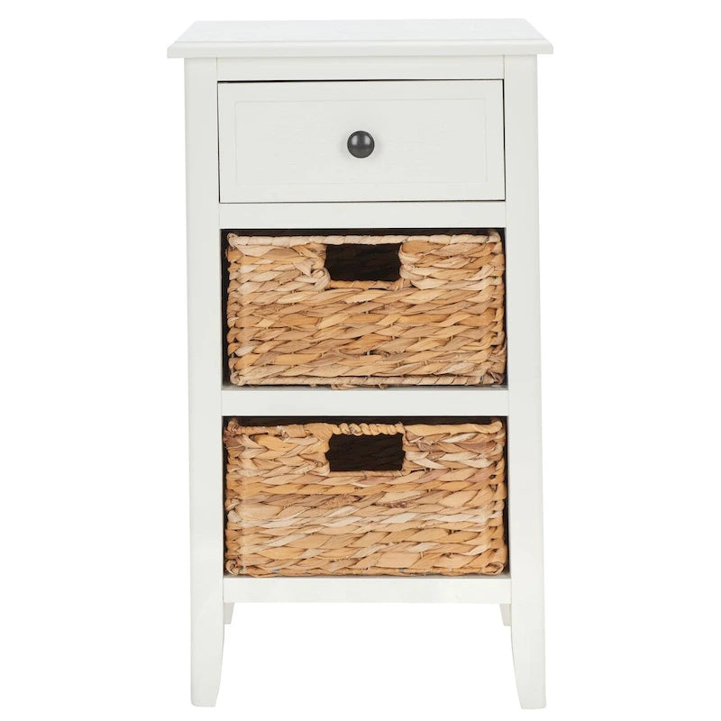 Table d'appoint de rangement à tiroir noir vieilli Helma - 15 x 11,8 x 27,6 - 15 l x 12 P x 26 H