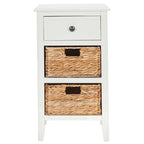Table d'appoint de rangement à tiroir noir vieilli Helma - 15 x 11,8 x 27,6 - 15 l x 12 P x 26 H