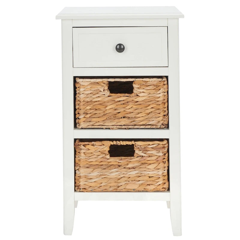 Table d'appoint de rangement à tiroir noir vieilli Helma - 15 x 11,8 x 27,6 - 15 l x 12 P x 26 H