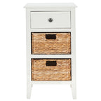 Table d'appoint de rangement à tiroir noir vieilli Helma - 15 x 11,8 x 27,6 - 15 l x 12 P x 26 H