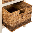 Table d'appoint de rangement à tiroir noir vieilli Helma - 15 x 11,8 x 27,6 - 15 l x 12 P x 26 H