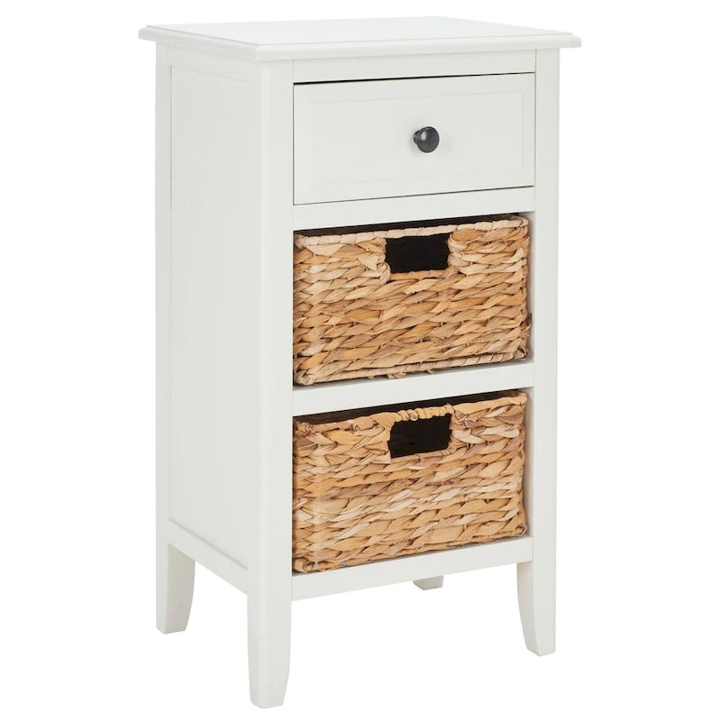 Table d'appoint de rangement à tiroir noir vieilli Helma - 15 x 11,8 x 27,6 - 15 l x 12 P x 26 H