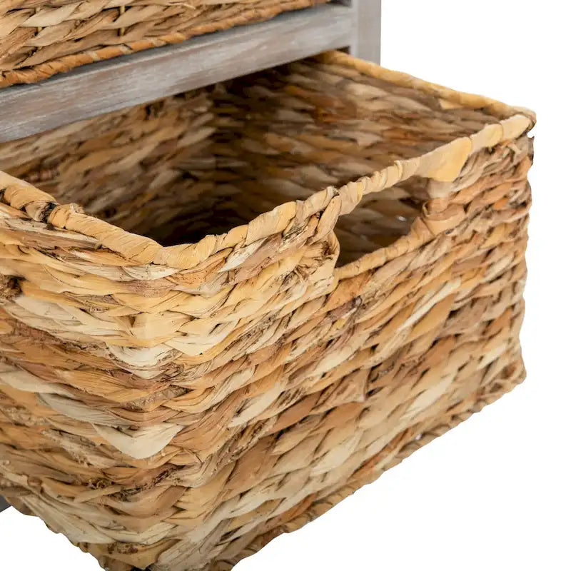 Table d'appoint de rangement à tiroir noir vieilli Helma - 15 x 11,8 x 27,6 - 15 l x 12 P x 26 H