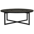 Table basse Marharita crème - 39,8 x 39,8 x 15,4 - 40La x 40P x 15H
