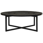 Table basse Marharita crème - 39,8 x 39,8 x 15,4 - 40La x 40P x 15H