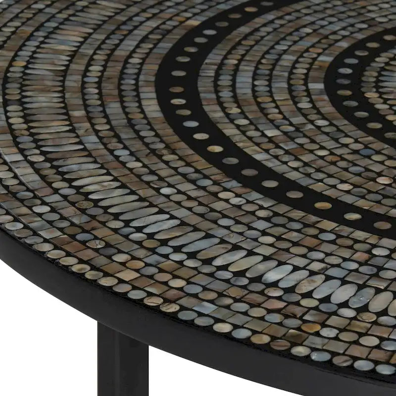 Table basse Marharita crème - 39,8 x 39,8 x 15,4 - 40La x 40P x 15H