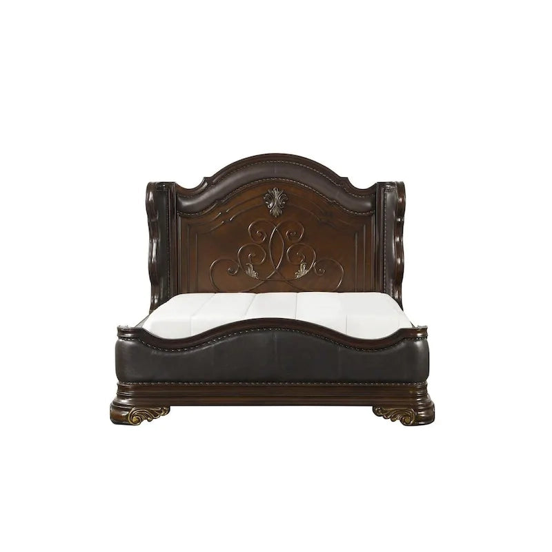 Ensemble de chambre à coucher traditionnel Helmer 6 pièces Highlands Cherry avec panneaux