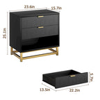 Commode à 3 tiroirs pour chambre à coucher au style moderne