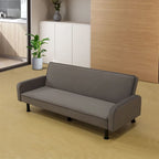 Canapé-lit futon en mousse à mémoire de forme convertible avec dossier inclinable réglable pour petits espaces