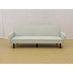 Canapé-lit futon en mousse à mémoire de forme convertible avec dossier inclinable réglable pour petits espaces
