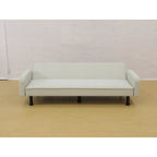 Canapé-lit futon en mousse à mémoire de forme convertible avec dossier inclinable réglable pour petits espaces