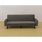 Canapé-lit futon en mousse à mémoire de forme convertible avec dossier inclinable réglable pour petits espaces
