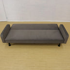 Canapé-lit futon en mousse à mémoire de forme convertible avec dossier inclinable réglable pour petits espaces