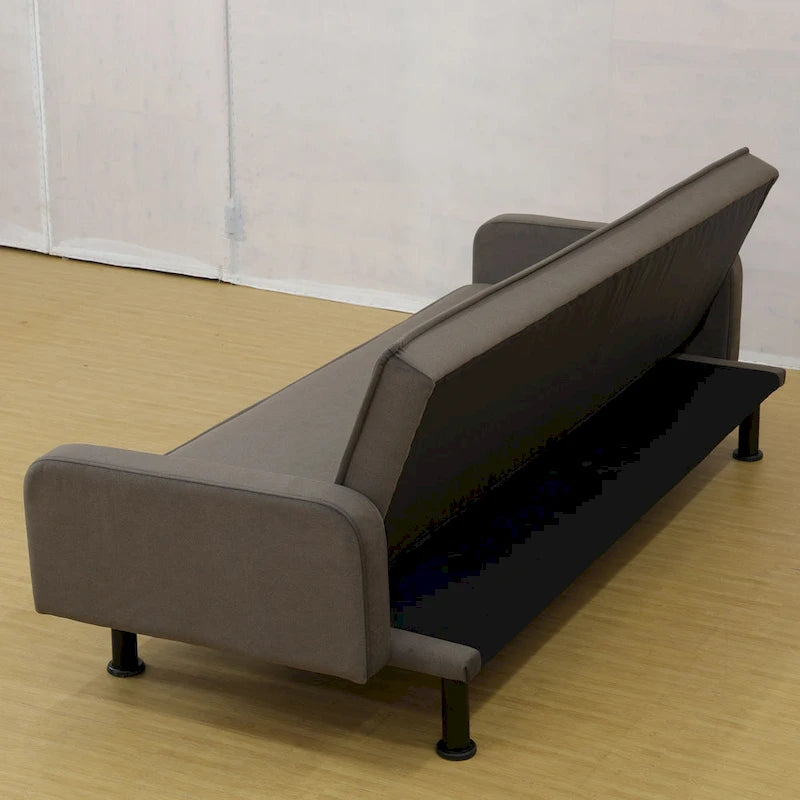 Canapé-lit futon en mousse à mémoire de forme convertible avec dossier inclinable réglable pour petits espaces