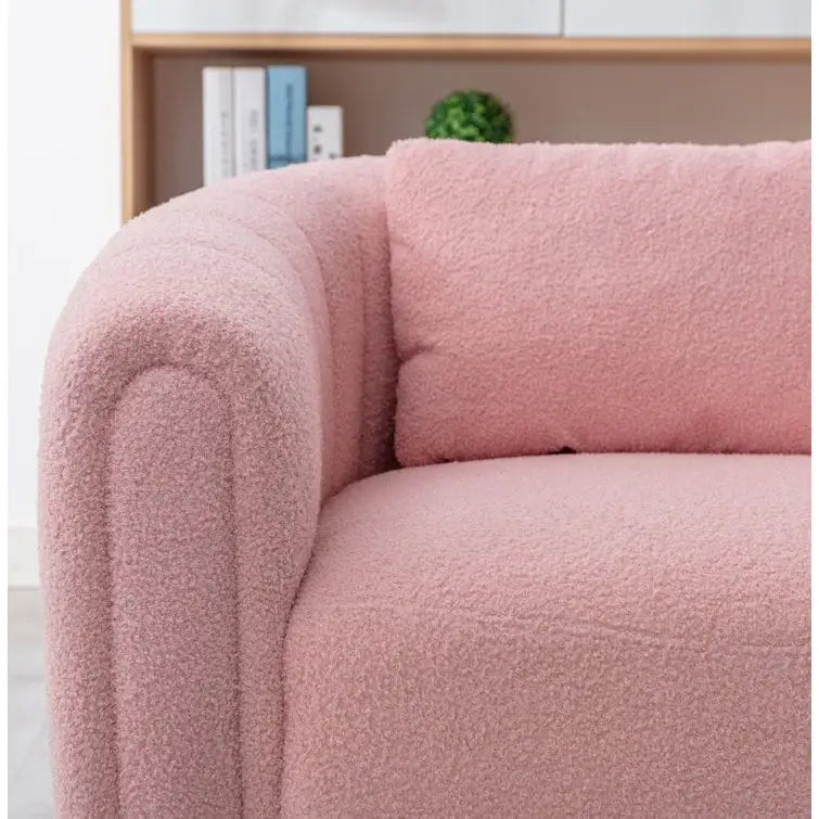 Fauteuil rond en velours surdimensionné avec rotation à 360°, confortable, avec oreiller, pour salon ou chambre à coucher