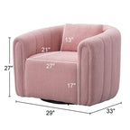 Fauteuil rond en velours surdimensionné avec rotation à 360°, confortable, avec oreiller, pour salon ou chambre à coucher