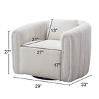 Fauteuil rond en velours surdimensionné avec rotation à 360°, confortable, avec oreiller, pour salon ou chambre à coucher