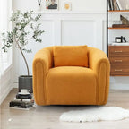 Fauteuil rond en velours surdimensionné avec rotation à 360°, confortable, avec oreiller, pour salon ou chambre à coucher