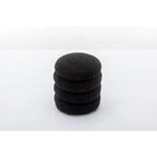 Tabouret repose-pieds ottoman rond en velours doux