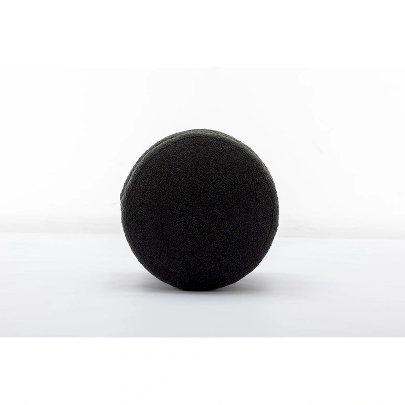 Tabouret repose-pieds ottoman rond en velours doux