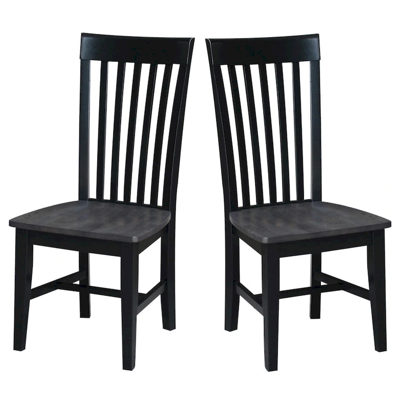 Chaises hautes Cosmo Mission en bois massif, lot de 2