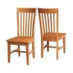 Chaises hautes Cosmo Mission en bois massif, lot de 2