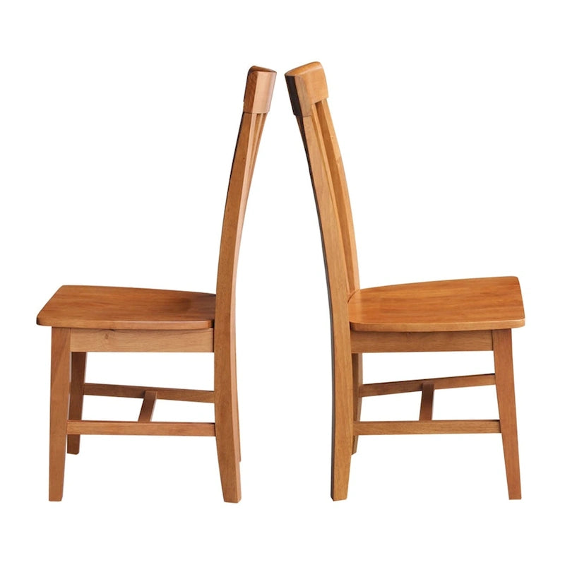 Chaises hautes Cosmo Mission en bois massif, lot de 2